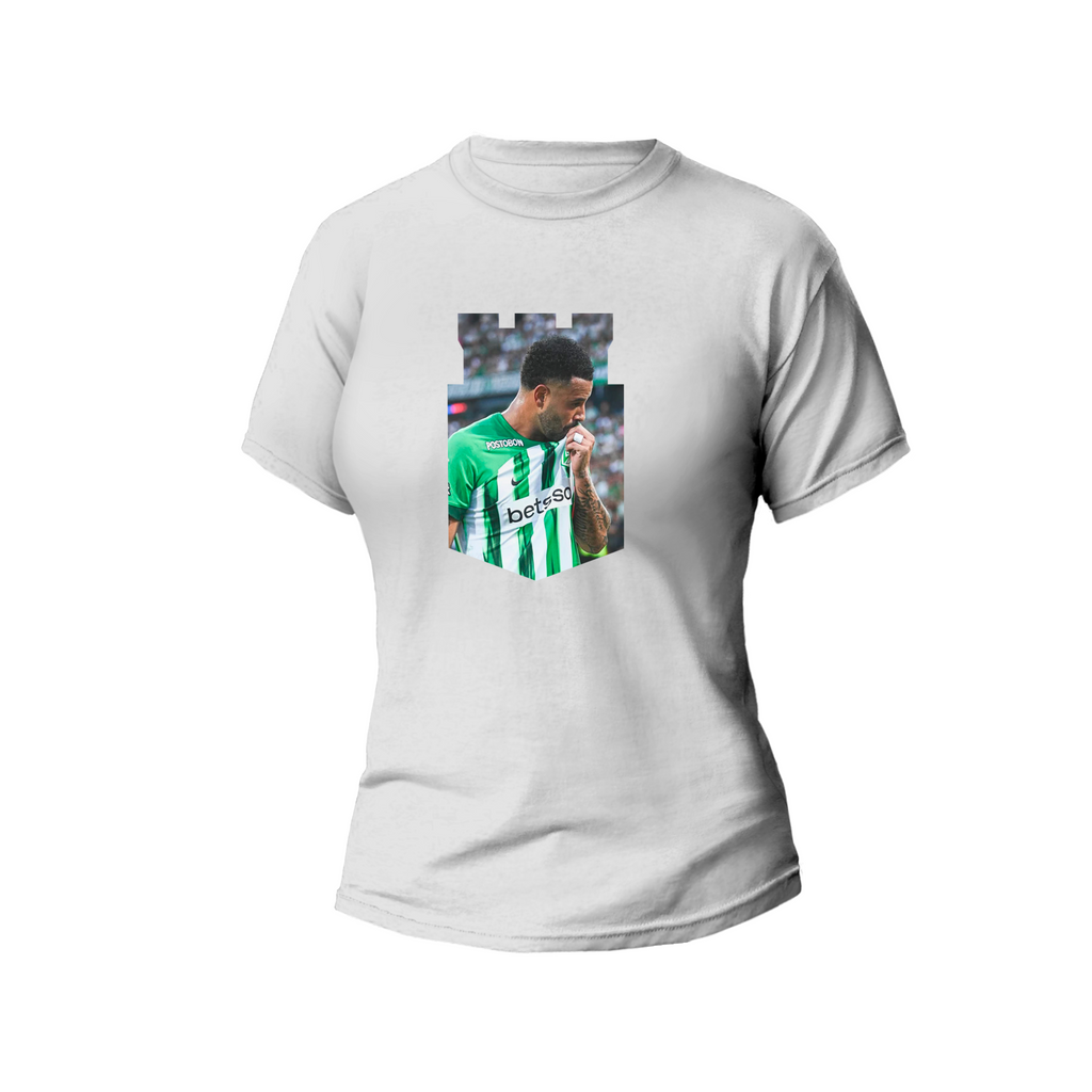 Camiseta Cardona besando el escudo