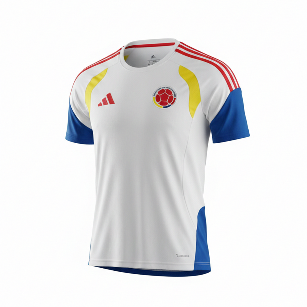 Camiseta Selección Colombia 2026 Entrenamiento Blanca