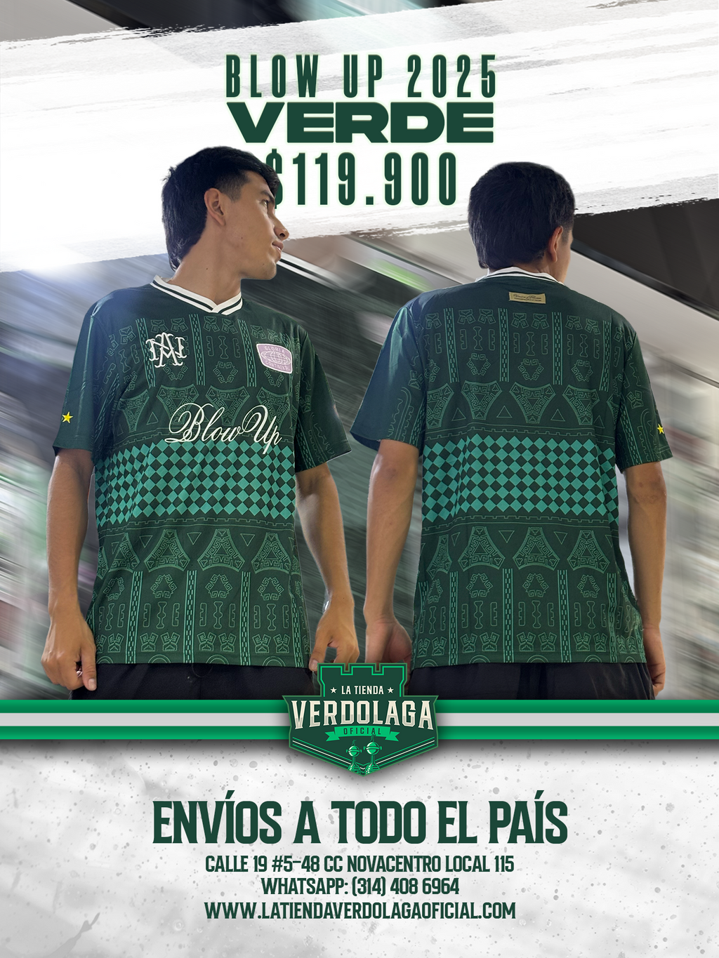 Camiseta Blow Up Verde 2025