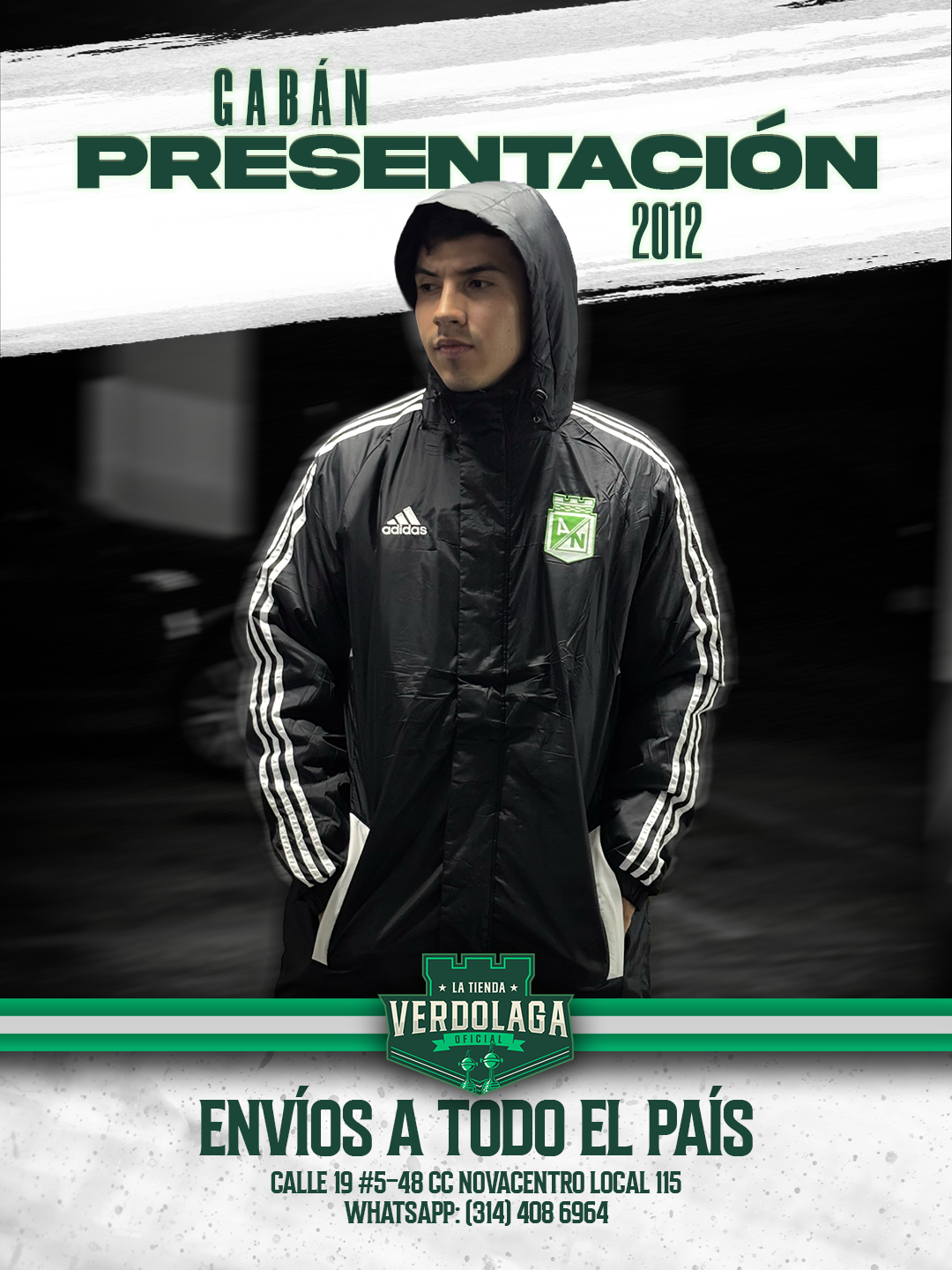 Chaqueta Gaban Adidas Atlético Nacional 2012
