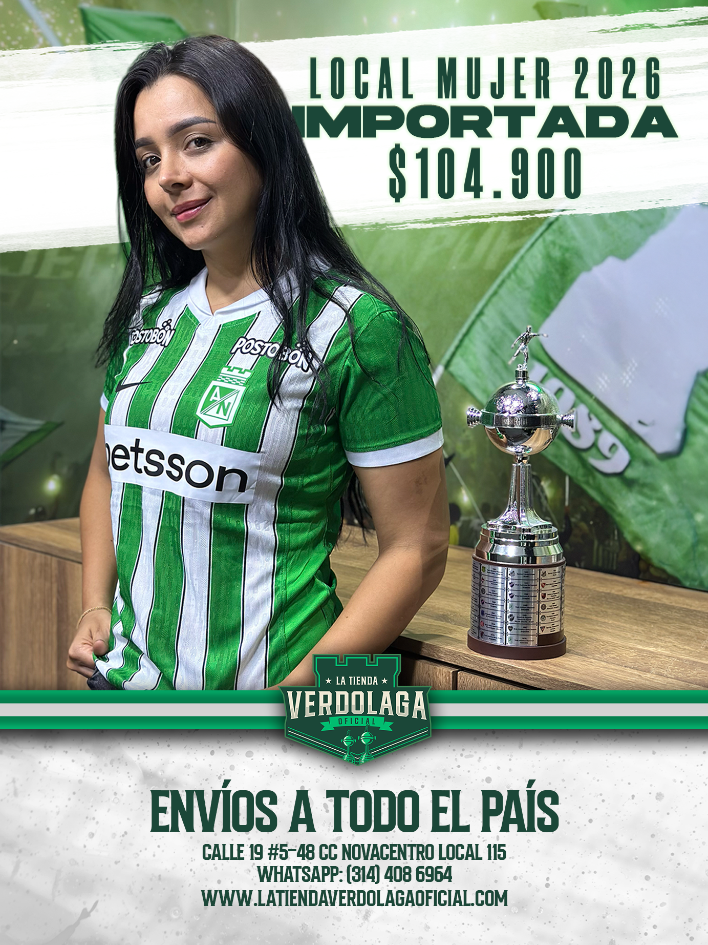 Camiseta Dama Local 2026 Importada