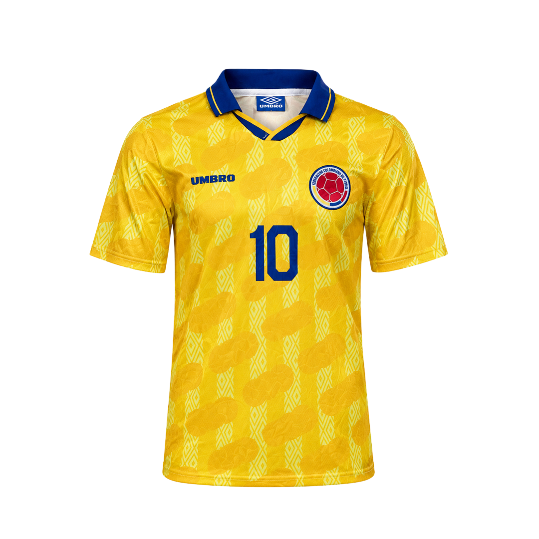 Camiseta Retro Selección Colombia 1994 Pibe Valderrama