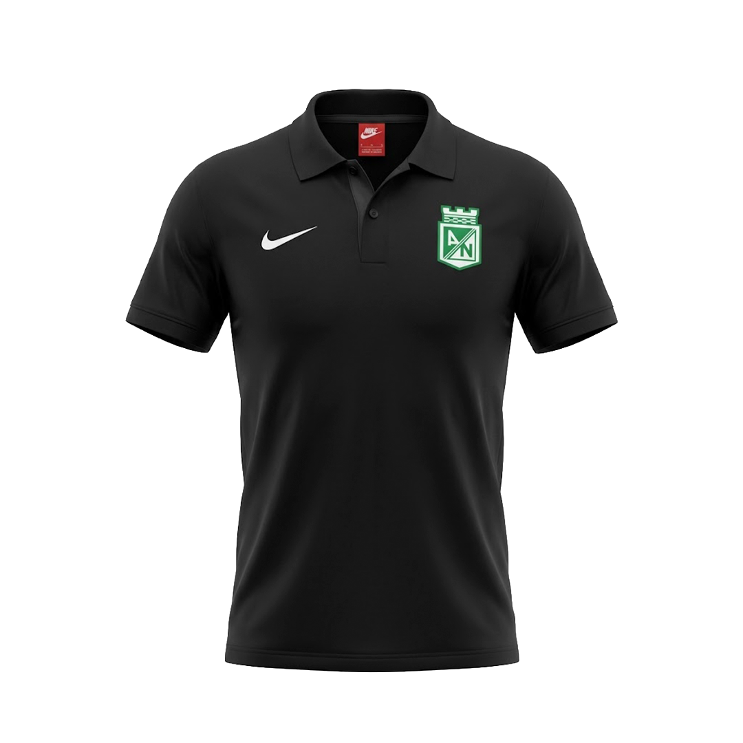 Camiseta Polo Presentación Negra 2025