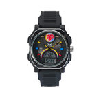 Reloj Hombre Selección Colombia (Marco Plateado-Tablero Negro)