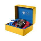 Reloj Hombre Selección Colombia (Marco Plateado-Tablero Negro)