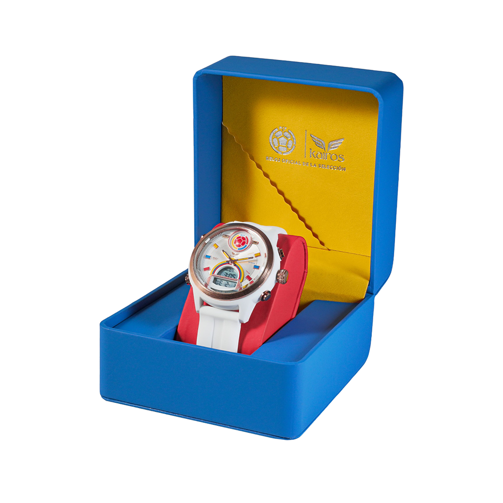 Reloj Unisex Selección Colombia (Blanco)