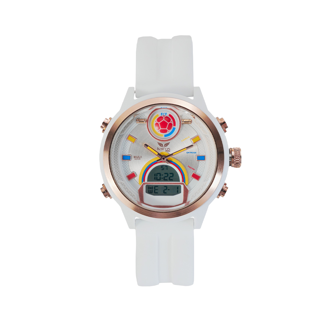 Reloj Unisex Selección Colombia (Blanco)